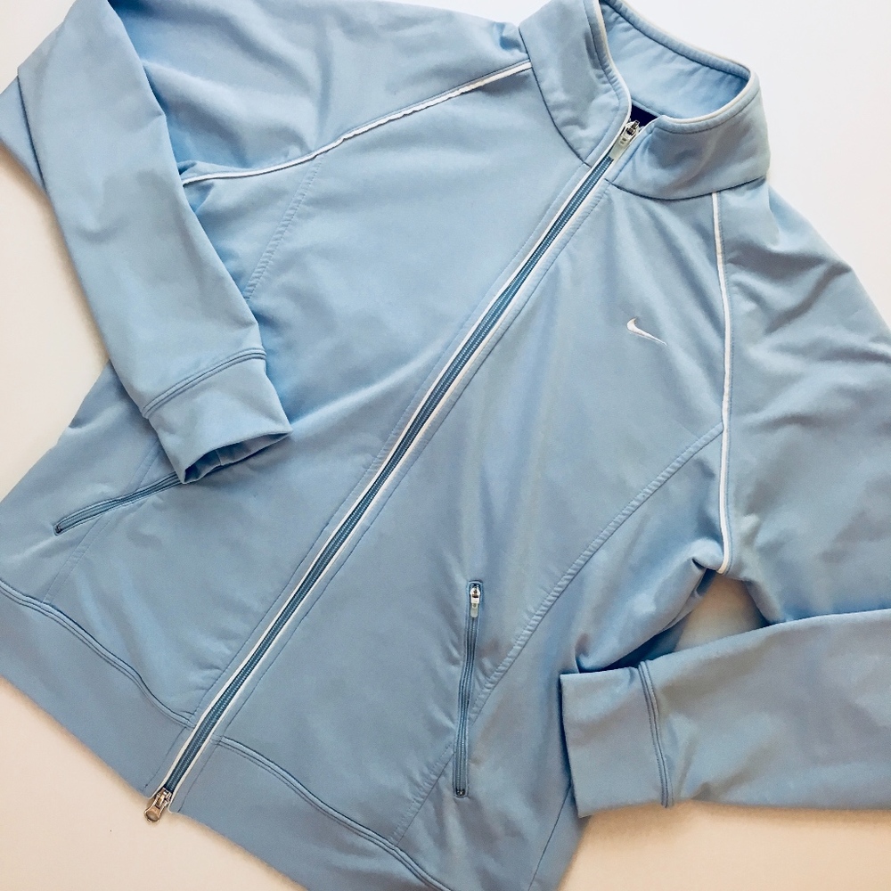 Nike double zip athletic jacket
